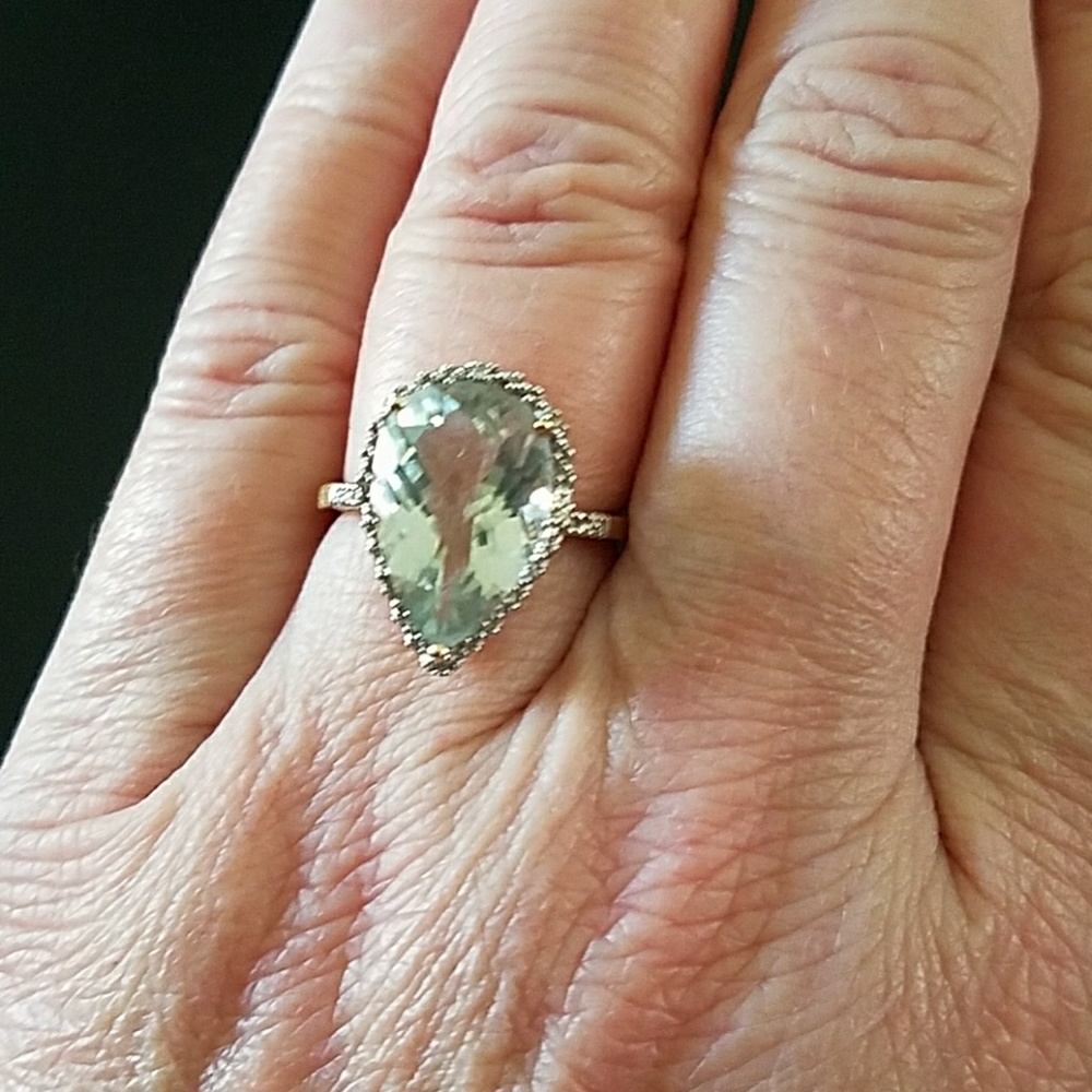 Green Quartz Ring